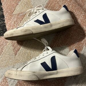 Veja Beige and navy Sneakers
